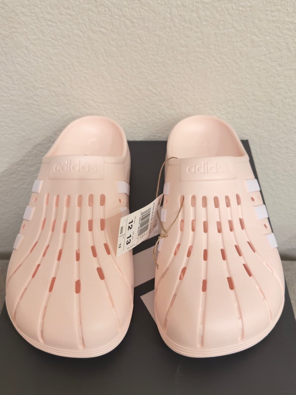 Adidas Adilette Clogs Pink White Shell Toe Slides